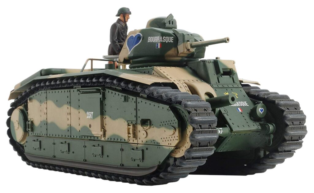 TAMIYA FRENCH BATTLE TANK B1 Bis MOTORIZADO 1 35 30058 Orient