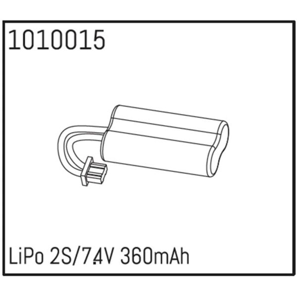 BATERIA LI-PO 7.4V 360MAH 2S. ABSIMA 1010015