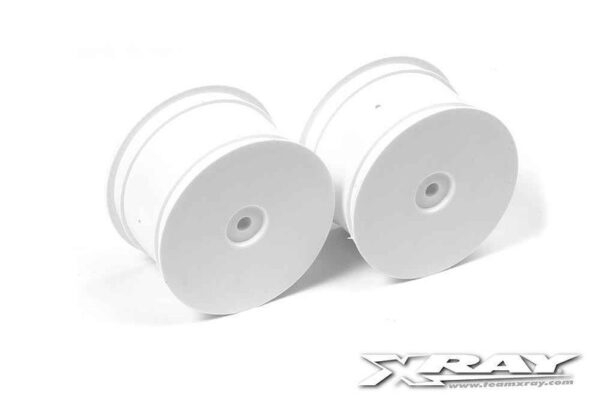 LLANTAS TRASERA BLANCA 12mm. XRAY 329901