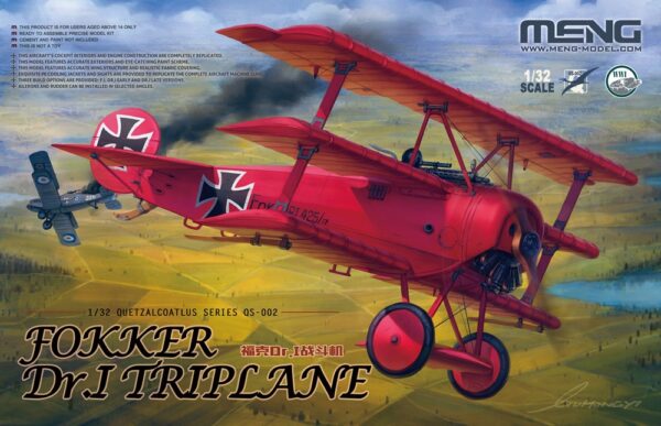 MENG FOKKER Dr.I TRIPLANE 1/32. QS002