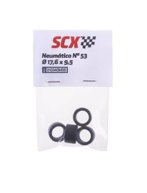 NEUMATICOS Nº53 17.6 x 9.6 mm (4). SCALEXTRIC U10340X400