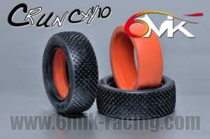 NEUMÁTICOS DELANTEROS 4WD CRUNCH 1.0 ORANGE 1/10 (MEDIUM). 6MIK TI101O