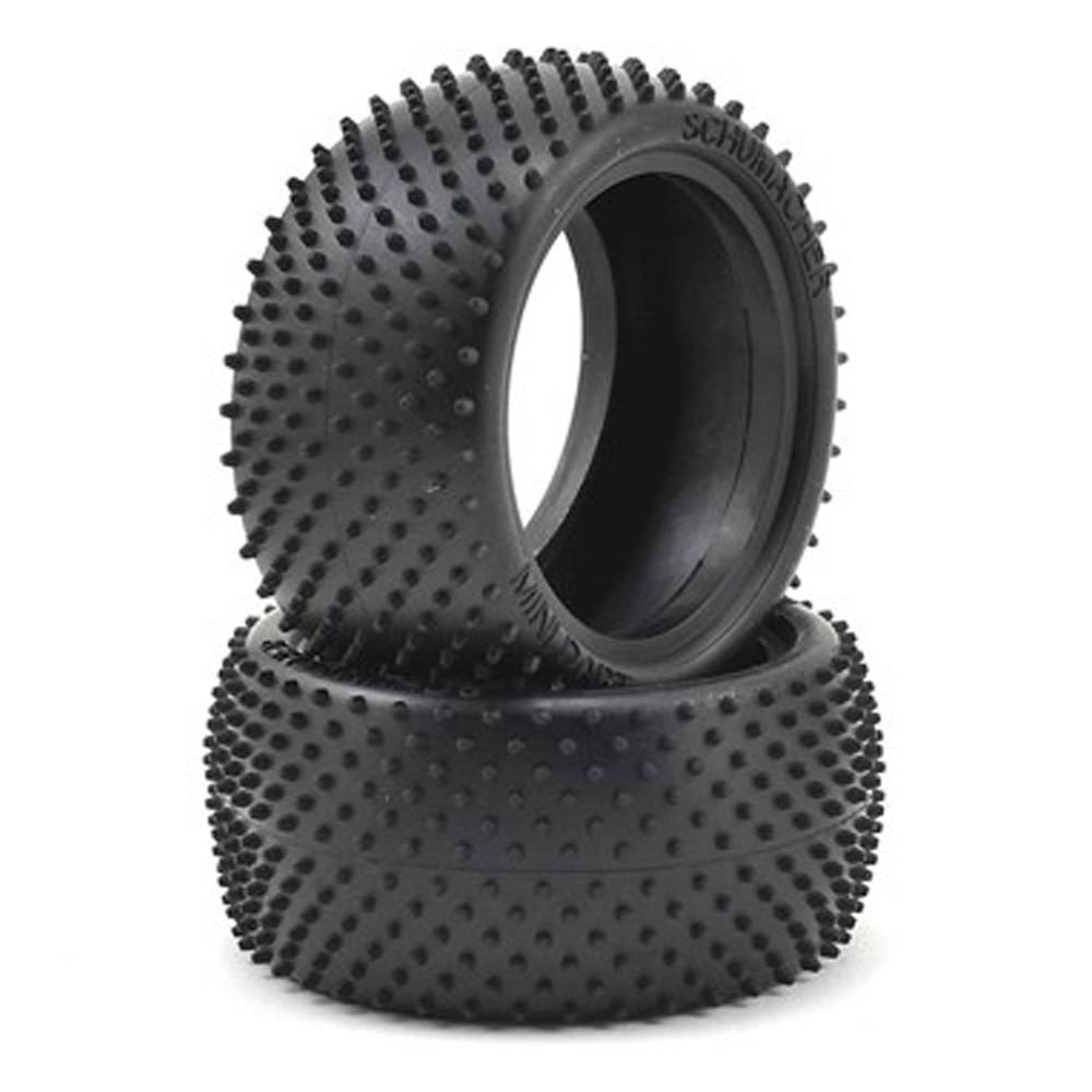 NEUMÁTICOS TRASEROS MINI DART YELLOW 1/10 ASTRO TURF. SCHUMACHER U6826