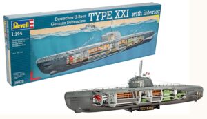 REVELL SUBMARINO U-BOOT TYPE XXI 1/144. 05078