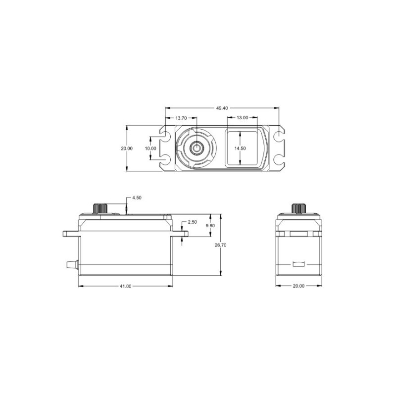 SERVO DIGITAL BRUSHLESS HV CAJA METÁLICA. SRT BH8015 - Imagen 5