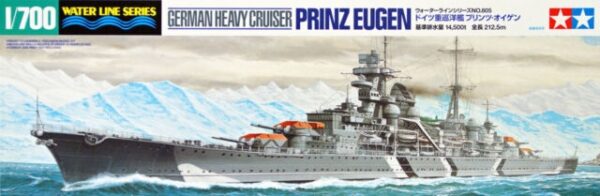 TAMIYA PRINZ EUGEN - WATER LINE SERIES 1/700. 31805