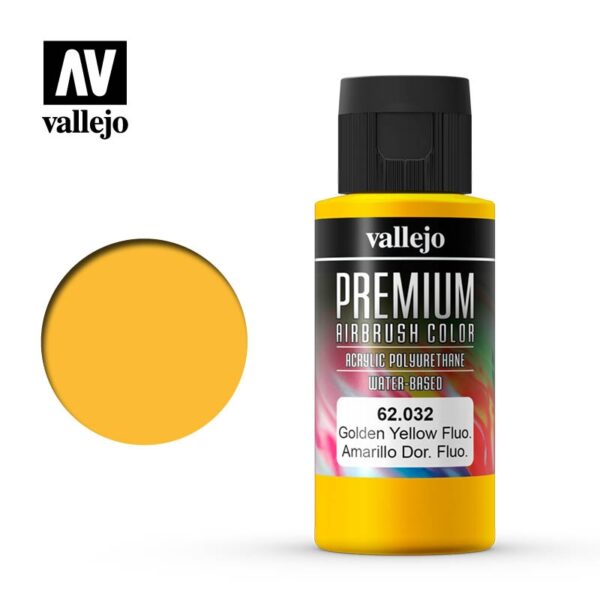 AMARILLO DORADO FLUORESCENTE 60ml. VALLEJO 62032