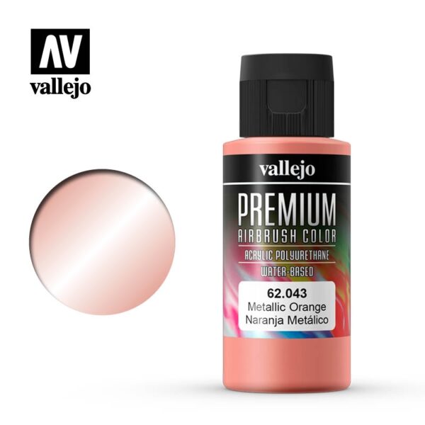 NARANJA METÁLICO 60ml. VALLEJO 62043