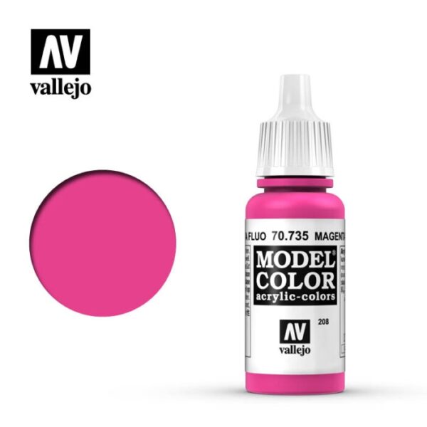 Nº208 MAGENTA FLUORESCENTE 17ml. VALLEJO 70735