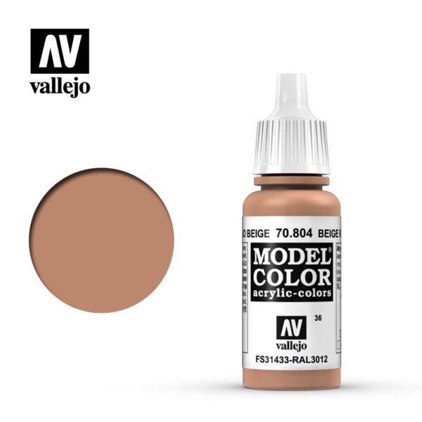 Nº036 ROJO BEIGE 17ml. VALLEJO 70804