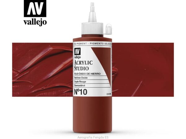 N10 ROJO OXIDO DE HIERRO VALLEJO 200ml 22010