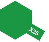 X-25 VERDE TRANSPARENTE 10ml. TAMIYA 81525