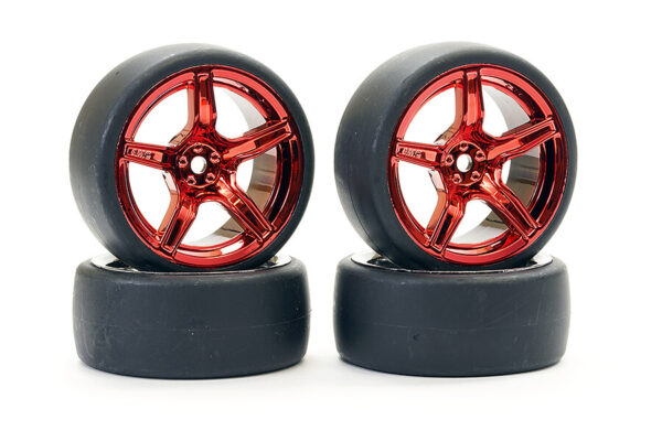 NEUMATICOS DRIFT D1 W/3mm LLANTA DE 5 RADIOS (4). FASTRAX FAST1351MR-D