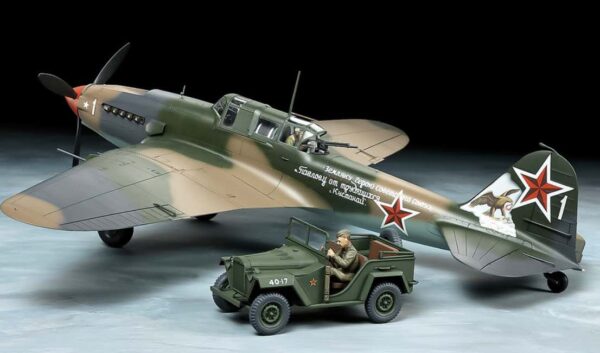 TAMIYA ILYUSHIN IL-2 SHTURMOVIK & GAZ-67B 1/48. 25212