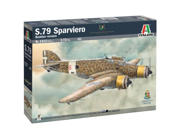 ITALERI S.79 SPARVIERO BOMBER VERSION 1/72. 1412