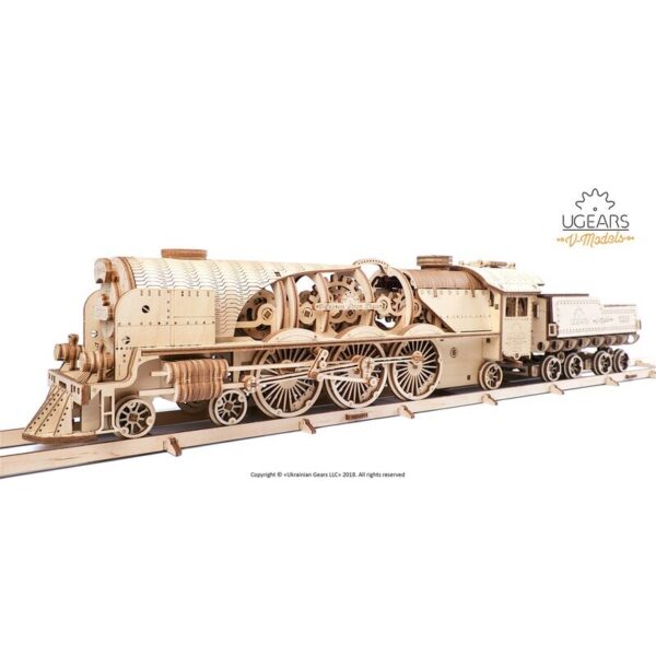 LOCOMOTORA DE VAPOR V-EXPRESS. UGEARS 70058