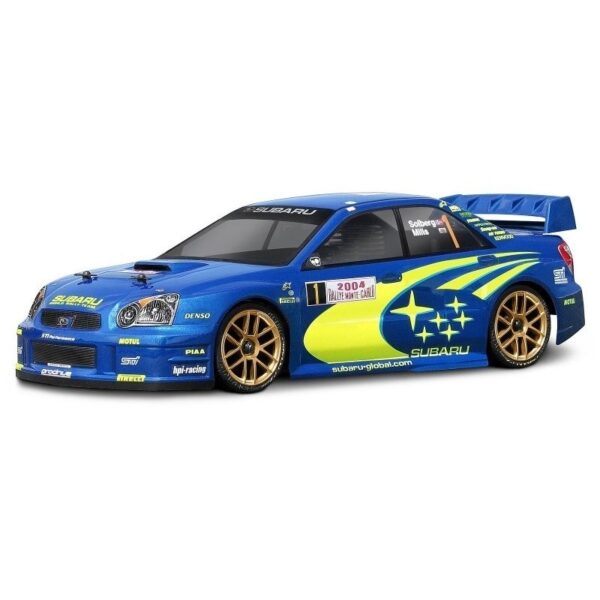 CARROCERÍA SUBARU IMPREZA WRC 2004 MONTE CARLO 1/10 190mm. HPI 17505