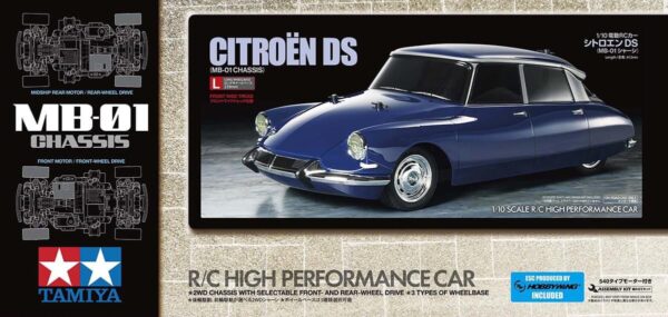 MB-01 CHASIS CITROËN DS 1/10. TAMIYA 58734-600