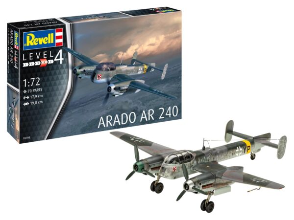 REVELL ARADO AR 240 1/72. 03798