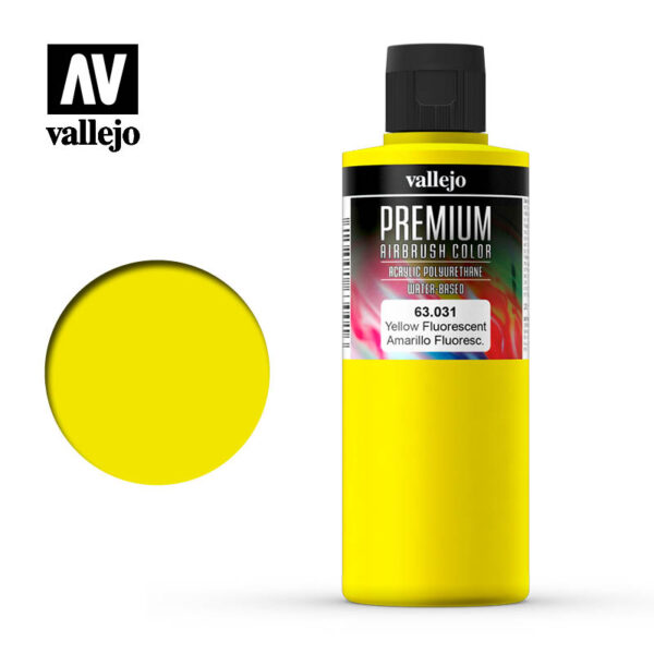 AMARILLO FLUORESCENTE PREMIUM COLOR 200ml. VALLEJO 63031