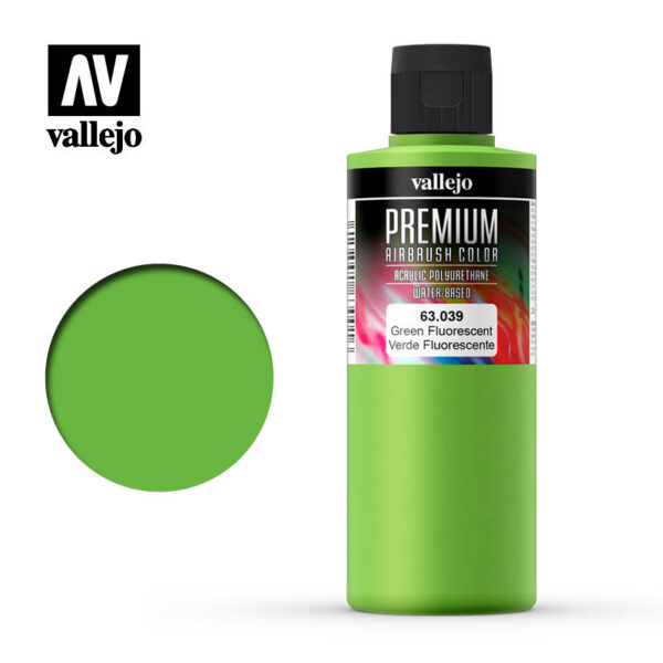 VERDE FLUORESCENTE PREMIUM COLOR 200ml. VALLEJO 63039