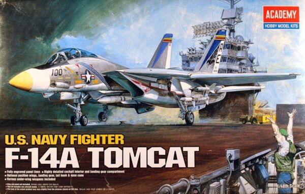 ACADEMY U.S. NAVY FIGHTER F-14A 1/48. 12253