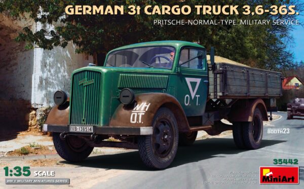 MINIART GERMAN 3t CARGO TRUCK 3,6-36S 1/35. 35442