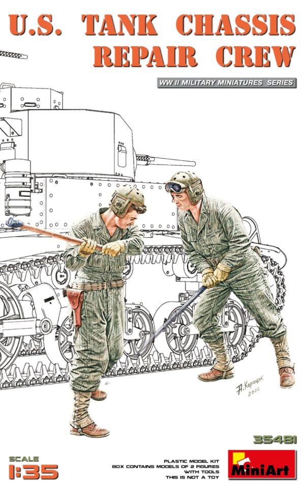 MINIART U.S. TANK CHASSIS REPAIR CREW 1/35. 35481