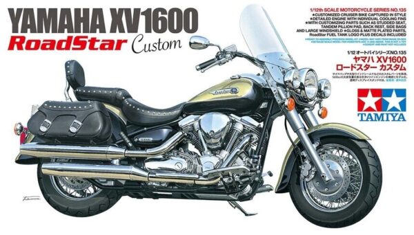 TAMIYA YAMAHA XV1600 ROADSTAR CUSTOM 1/12. 14135