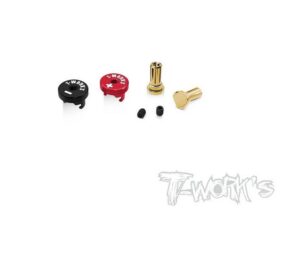 CONECTOR BANANA 5mm MACHO (2). T-WORKS 36TW-EA-040-5-RB