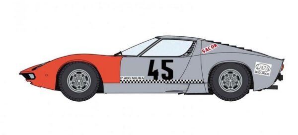 HASEGAWA LAMBORGHINI MIURA P400 1968 LIMITED EDITION 1/24. 20683 - Imagen 2
