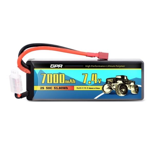 BATERIA LIPO 7.4V 7000MAH 50C T-PLUG. GPR 0HC2S700050C