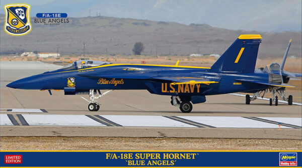 HASEGAWA F/A-18E SUPER HORNET, BLUE ANGELS 1/72. 02467