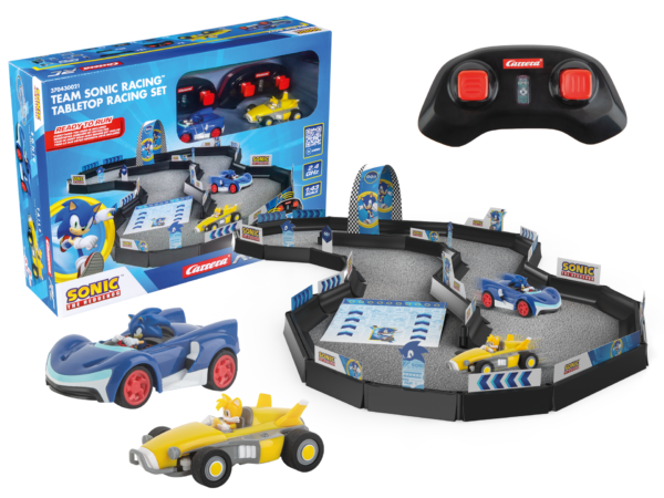 TEAM SONIC RACING TABLETOP RACING SET 1/43. CARRERA 370430021