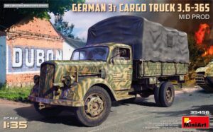 MINIART GERMAN 3T CARGO TRUCK 3,6 - 36S 1/35. 35456