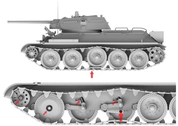 BORDER T34 (TYPE-1) & T34-76 1/35. BT-009 - Imagen 5