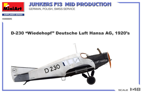 MINIART JUNKERS F-13 MID PRODUCTION 1/48. 48005 - Imagen 7