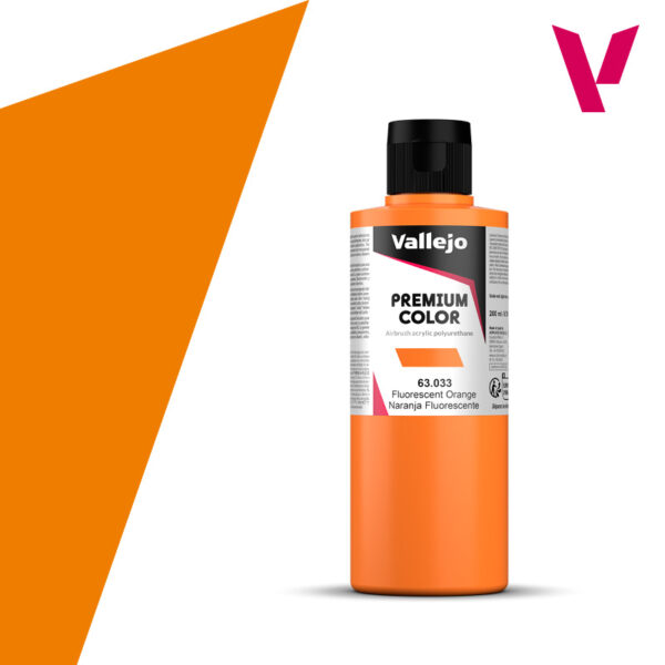NARANJA FLUORESCENTE PREMIUM COLOR 200ml. VALLEJO 63033