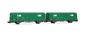SET 2 VAGONES DE DOS EJES JPD, T.E.M. RENFE. ARNOLD HN6703