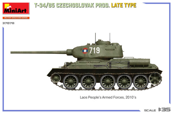 MINIART T-34/85 CZECHOSLOVAK PROD. LATE TYPE 1/35. 37078 - Imagen 3