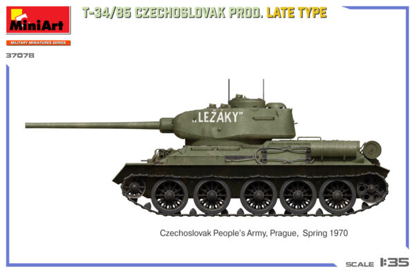 MINIART T-34/85 CZECHOSLOVAK PROD. LATE TYPE 1/35. 37078 - Imagen 4