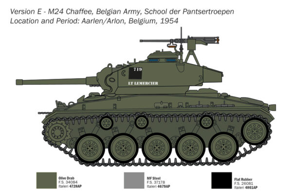ITALERI M24 CHAFFEE 1/35. 6761 - Imagen 6
