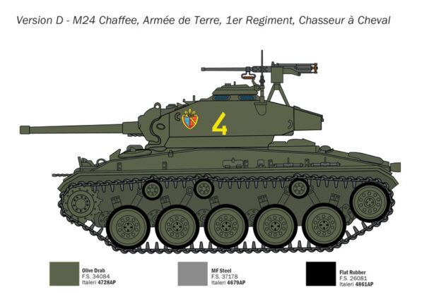 ITALERI M24 CHAFFEE 1/35. 6761 - Imagen 4
