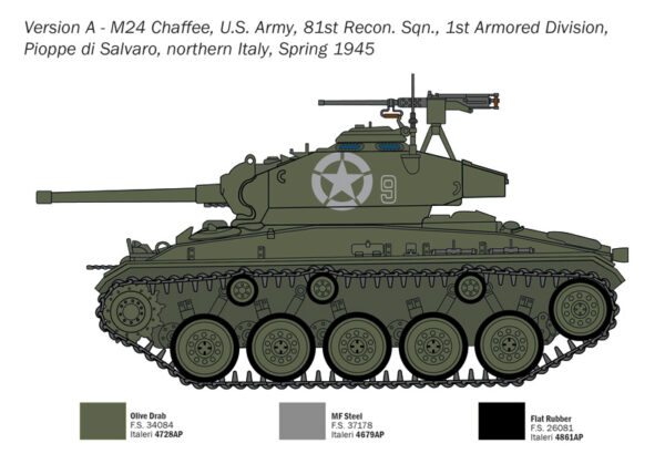 ITALERI M24 CHAFFEE 1/35. 6761 - Imagen 2