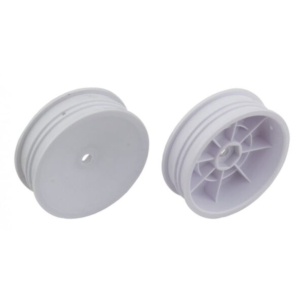 LLANTAS DELANTERAS SLIM 2WD BLANCA 1/10 (2). TEAM ASSOCIATED 91757