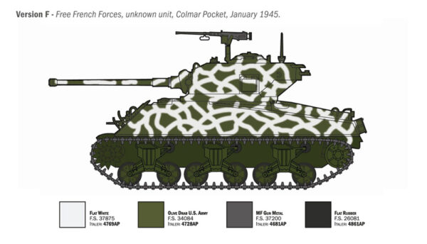 ITALERI M4A3 76MM WET SHERMAN 1/35. 96440 - Imagen 7