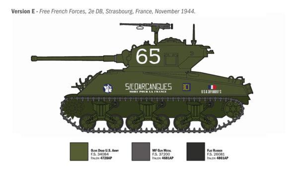 ITALERI M4A3 76MM WET SHERMAN 1/35. 96440 - Imagen 6