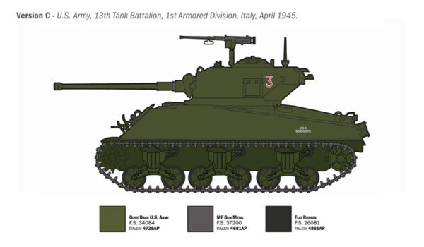 ITALERI M4A3 76MM WET SHERMAN 1/35. 96440 - Imagen 4