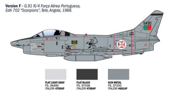 ITALERI FIAT G.91 R 1/48. 92645 - Imagen 7