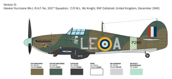ITALERI HURRICANE MK.I 1/48. 2838 - Imagen 5